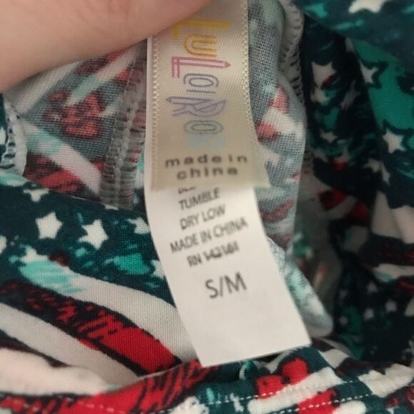 LuLaRoe Kids S/M Americana Leggings - Picture 3 of 3